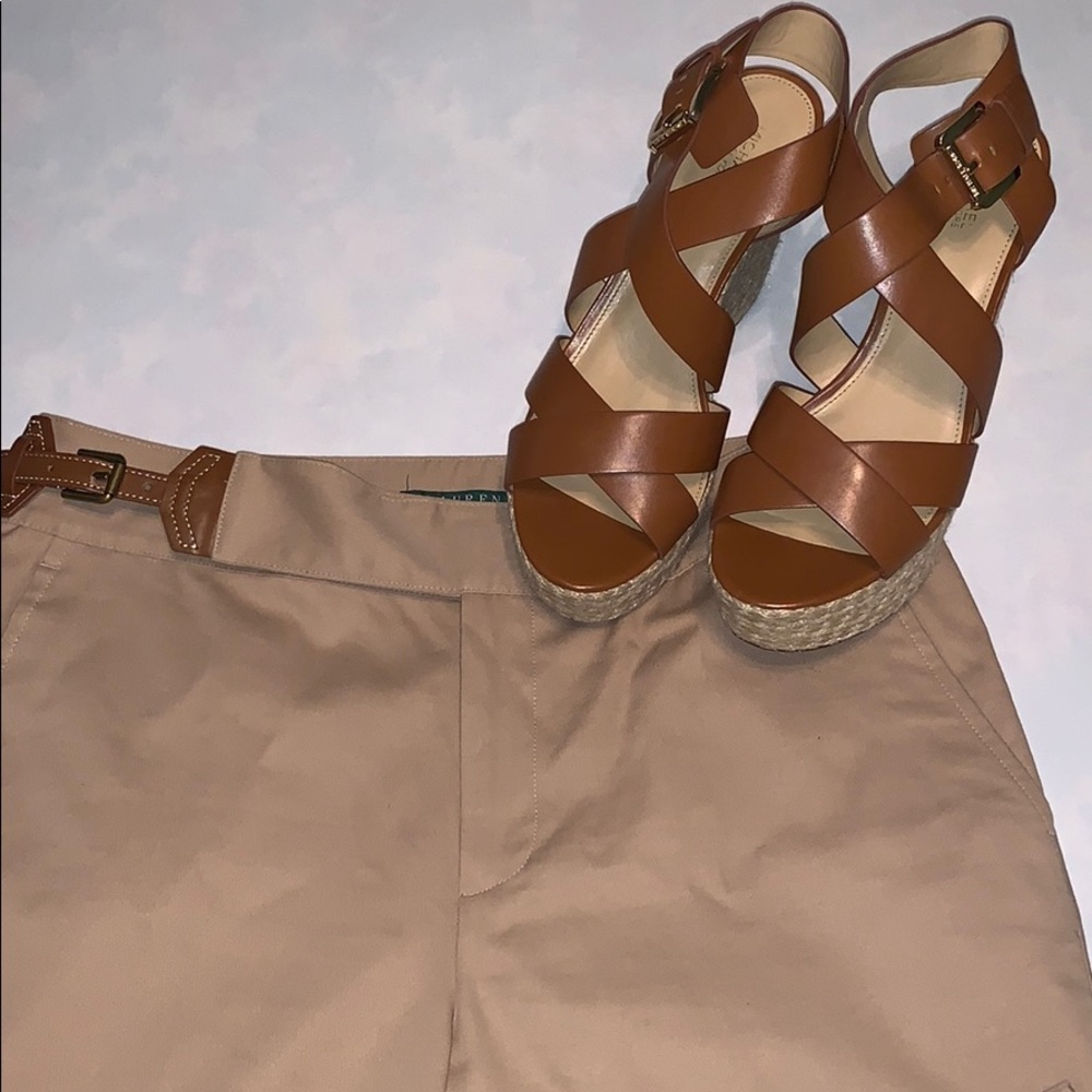Ralph Lauren Khaki Trousers w/Trim